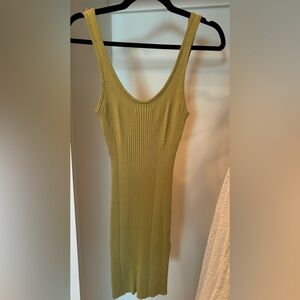 H and m new with tags knit green dress small